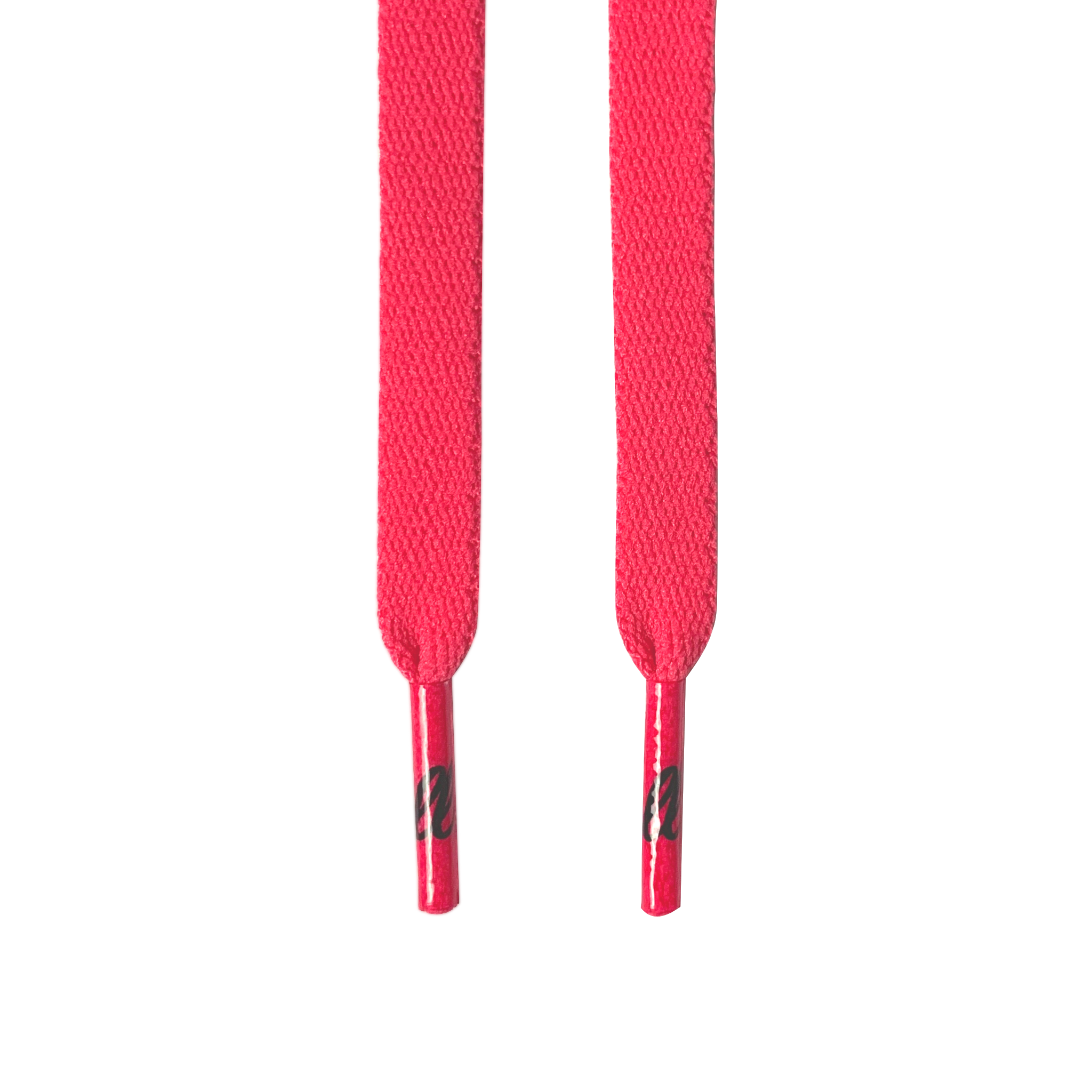 Racer Pink Flat Shoelaces – Looped Laces