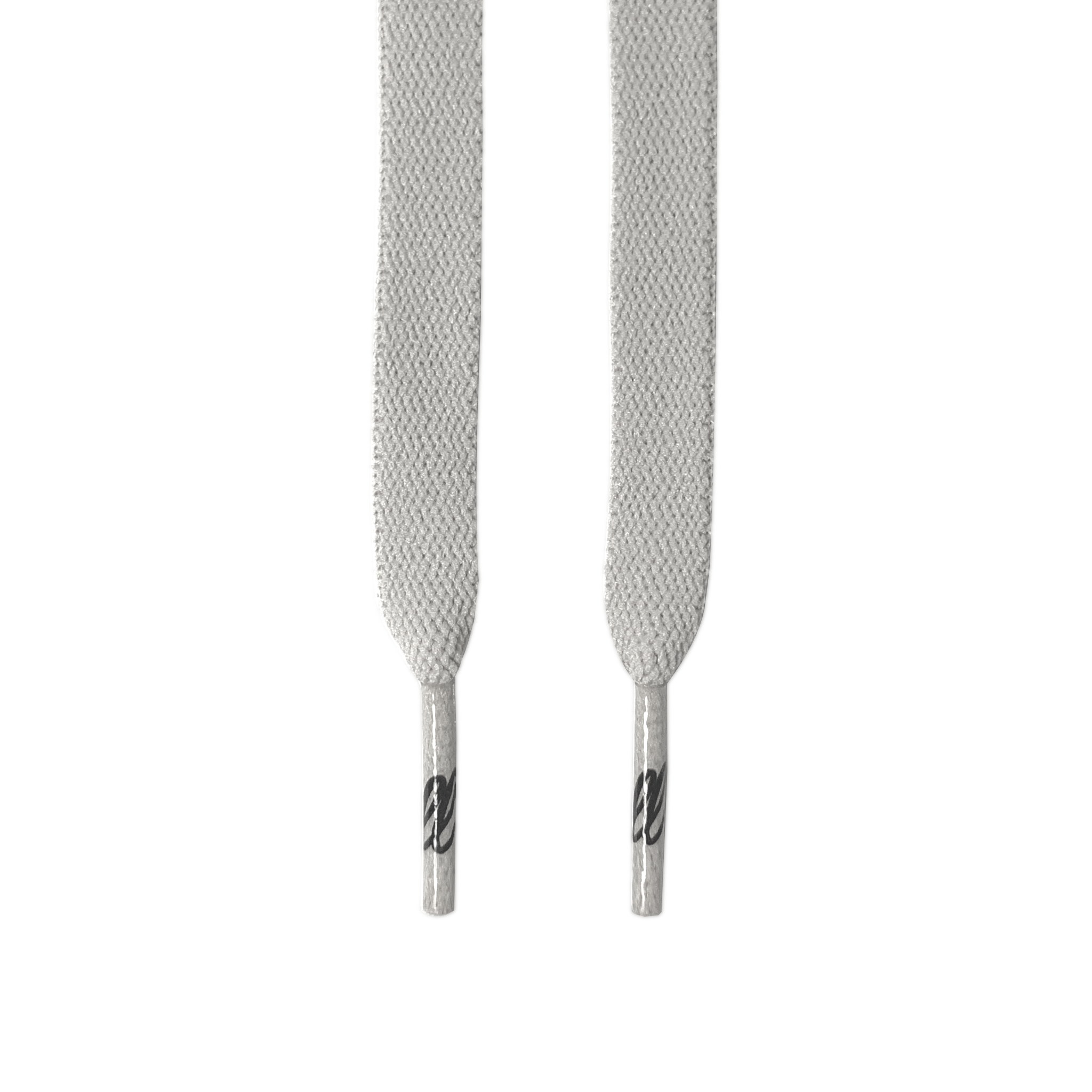 Grey 2025 flat shoelaces