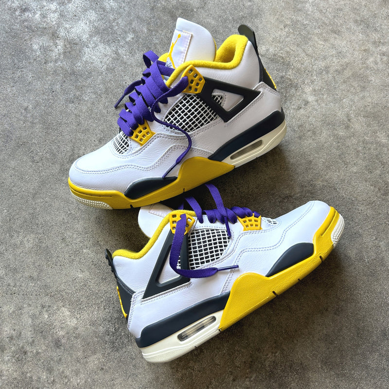 Court Purple Flat Shoelaces Looped Laces