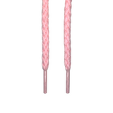 Looped Laces light pink braided rope shoelaces hanging