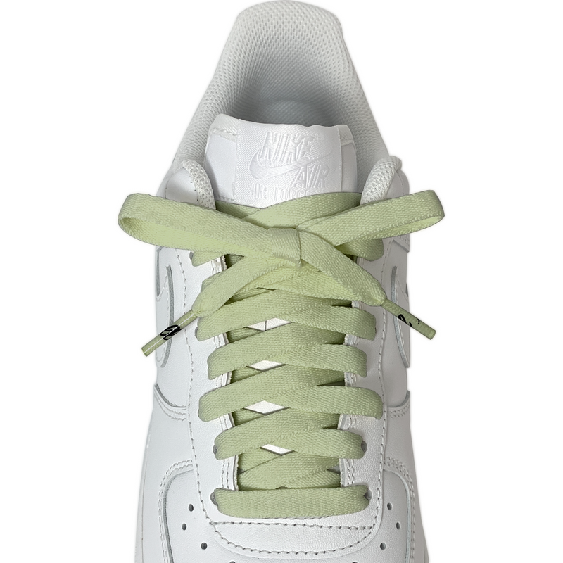 Green top nike laces