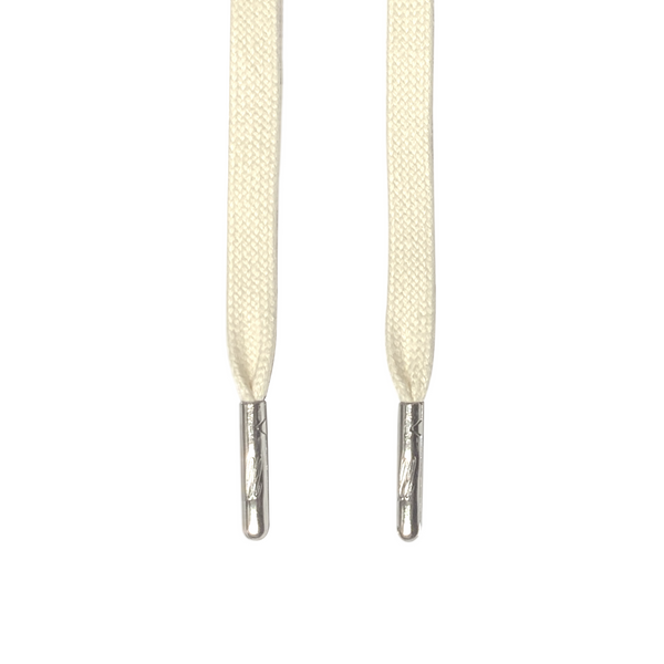 Looped Laces light cream waxed shoelaces hanging