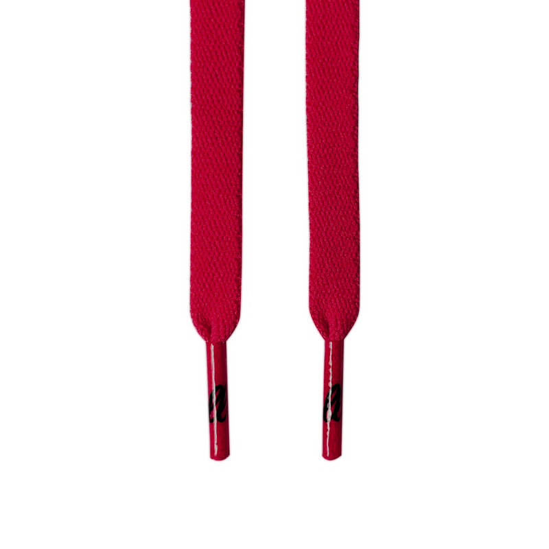 Red online flat laces