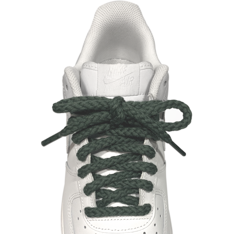 Olive Green Thick Rope Shoelaces – Looped Laces