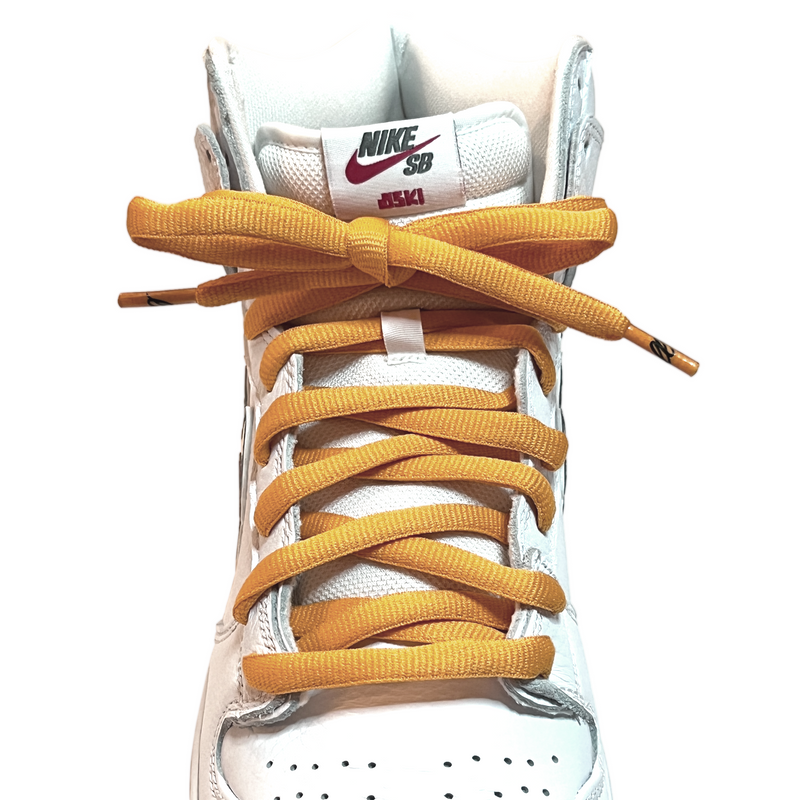 Nike gold laces cheap