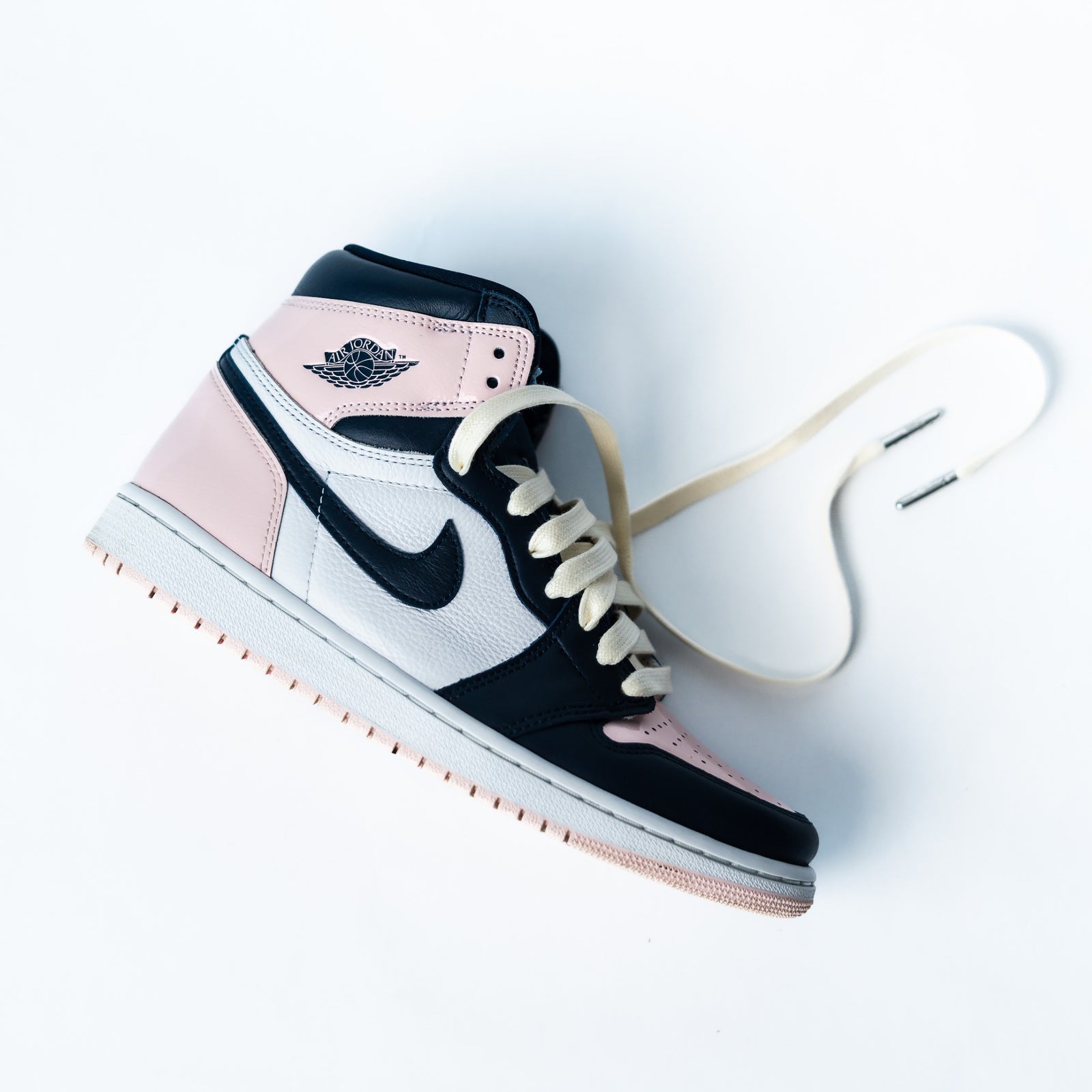 Cream Waxed Shoelaces Looped Laces